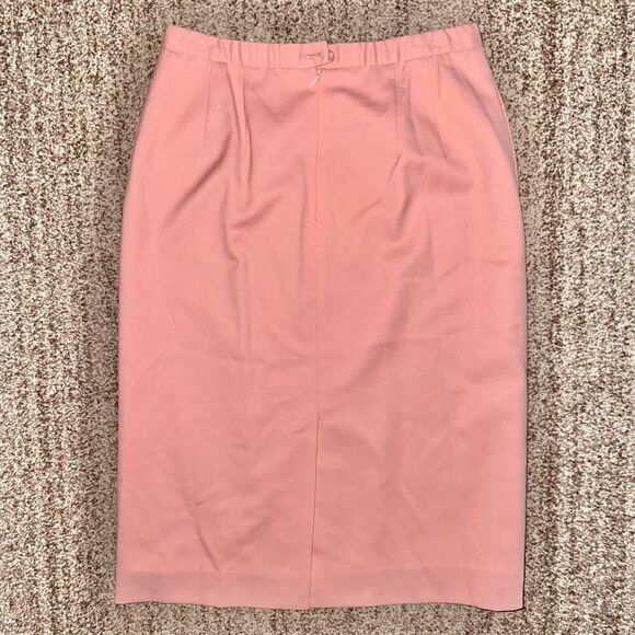 Pendleton Women's Virgin Wool Midi Skirt in Pink Size 9 - Picture 1 of 9